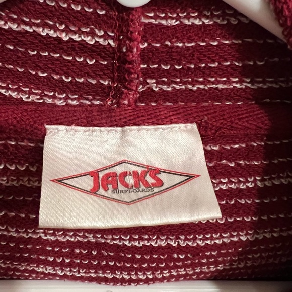 Jacks Surfboard zip-up sweatshirt size xxl heathered-burgundy - Picture 4 of 8